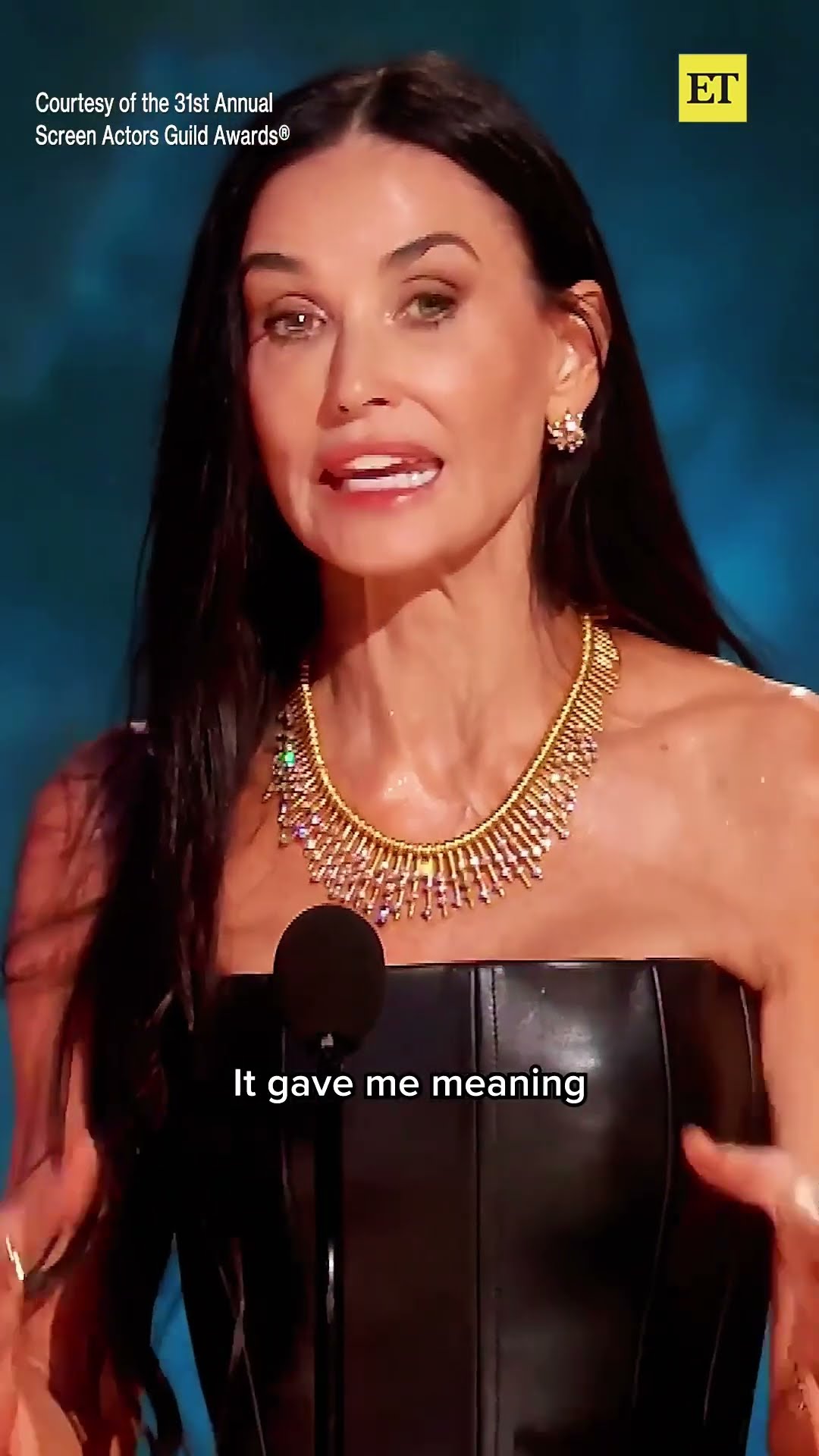 Demi Moore reminisces on becoming a member of the Screen Actors Guild back in 1978  #SAGAwards