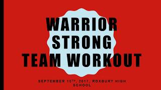 WARRIOR STRONG INC Team Workout