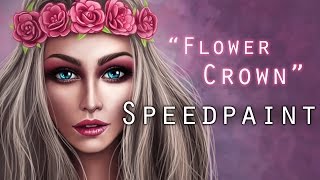 "Flower Crown" - Digital Painting Timelapse screenshot 5
