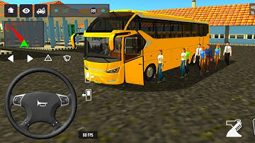 Indonesia Coach bus driving | Euro bus simulator 2025 Android gameplay #game 1