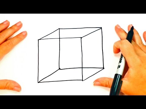 How to draw a Cube step by step | Cube Easy Draw Tutorial