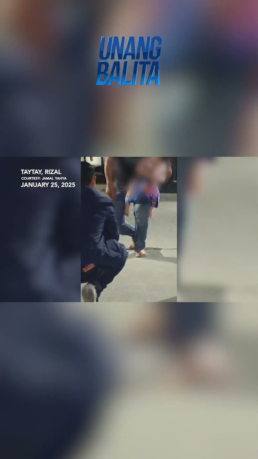 Lalaki, nang-hostage ng sariling anak #shorts | Unang Balita