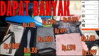 Unboxing Review Paket Shopee Isi 14 Pcs Harga 40k Lebih Dikiiit