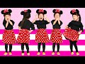 Five Little Minnie Mouse Jumping on the Bed | 5 Little Monkeys Jumping on the bed Nursery Rhymes