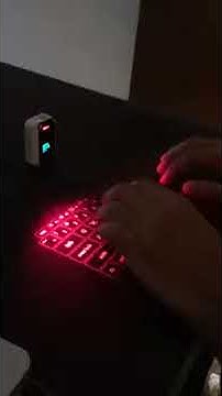 Brookstone Virtual Keyboard Demo - YouTube