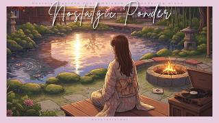 Sunset by a serene temple pond | Nostalgic golden hour ambience for pondering alone 🌅 screenshot 5