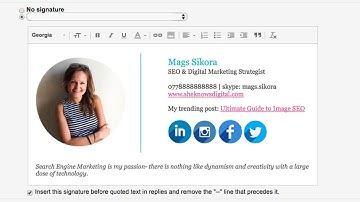 How to Create a Gmail Signature with Images, Social Icons & Logo Tutorial.