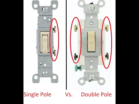 वीडियो: सिंगल पोल और डबल पोल लाइट स्विच में क्या अंतर है?
