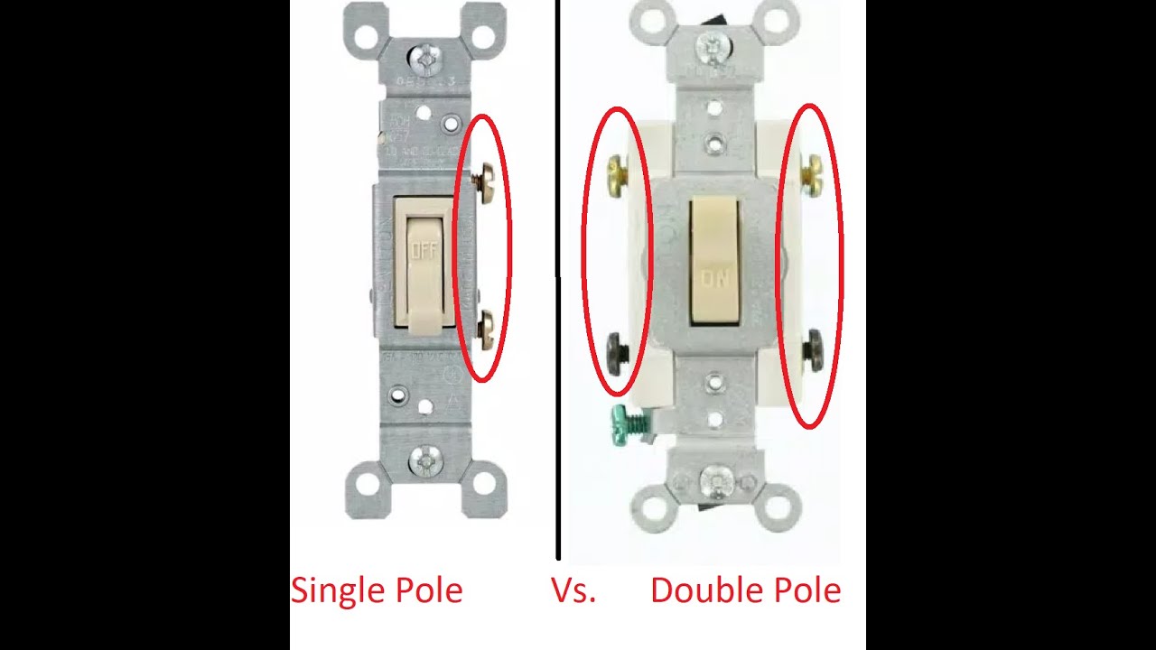 Single Pole Vs Double Pole Switch Understand How Double Pole Switch