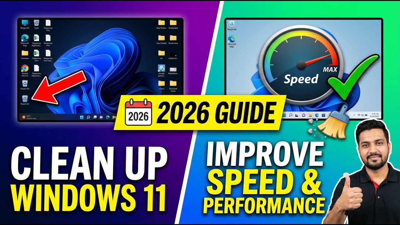 КАК очистить Windows 11 для повышения скорости и производительности (руководство на 2026 год)