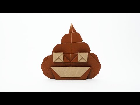 ORIGAMI POOP EMOJI 💩 (Jo Nakashima)