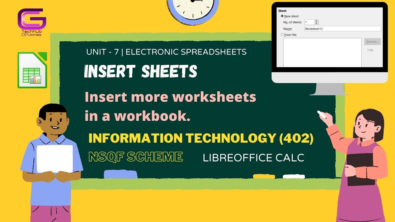 CLASS 10 INSERT SHEETS IN WORKBOOK LIBREOFFICE CALC IT YouTube