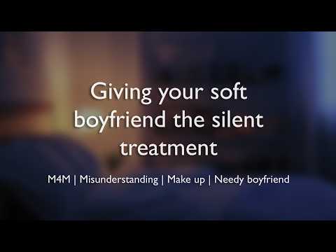 Giving your soft boyfriend the silent treatment (ASMR) || (M4M)(Misunderstanding)(Make up)