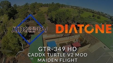 Diatone GTR 349 HD Caddx Turtle V2 Maiden Flight - You be the Judge!