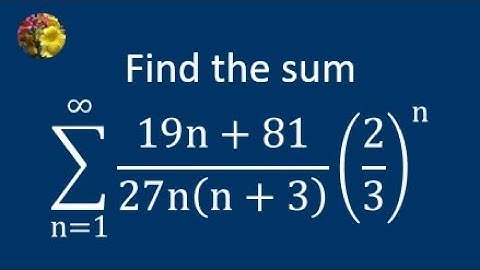 Evaluating the required sum using standard techniques