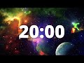 20 minute countdown timer with alarm and deep space ambient music  deep space galaxy 