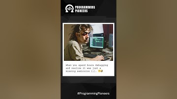 Pov: When you forgot to insert a semicolon [ ; ]... #funny #memes #shorts