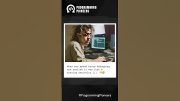 Pov: When you forgot to insert a semicolon [ ; ]... #funny #memes #shorts