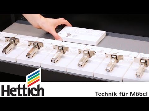 Intermat hinge series: technical briefing by Hettich