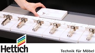 Intermat hinge series: technical briefing by Hettich