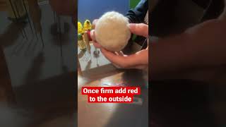 How to needle felt an apple 🍎 🍎