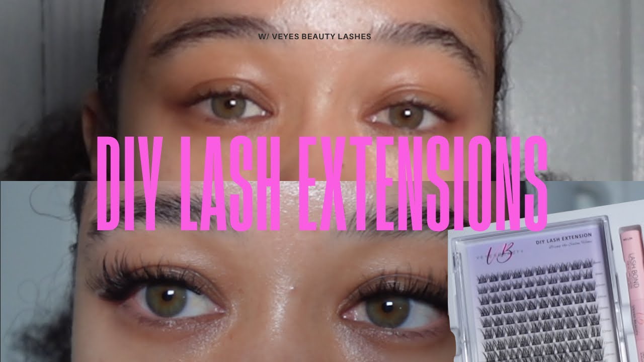 HOW TO : DIY LASH EXTENSIONS W/ CLUSTERS | BEGINNER FRIENDLY | APPLY IN ...