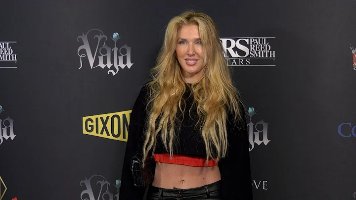 Erin Gavin attends the red carpet premiere of Vaja's music video "People Are People" in Los Angeles