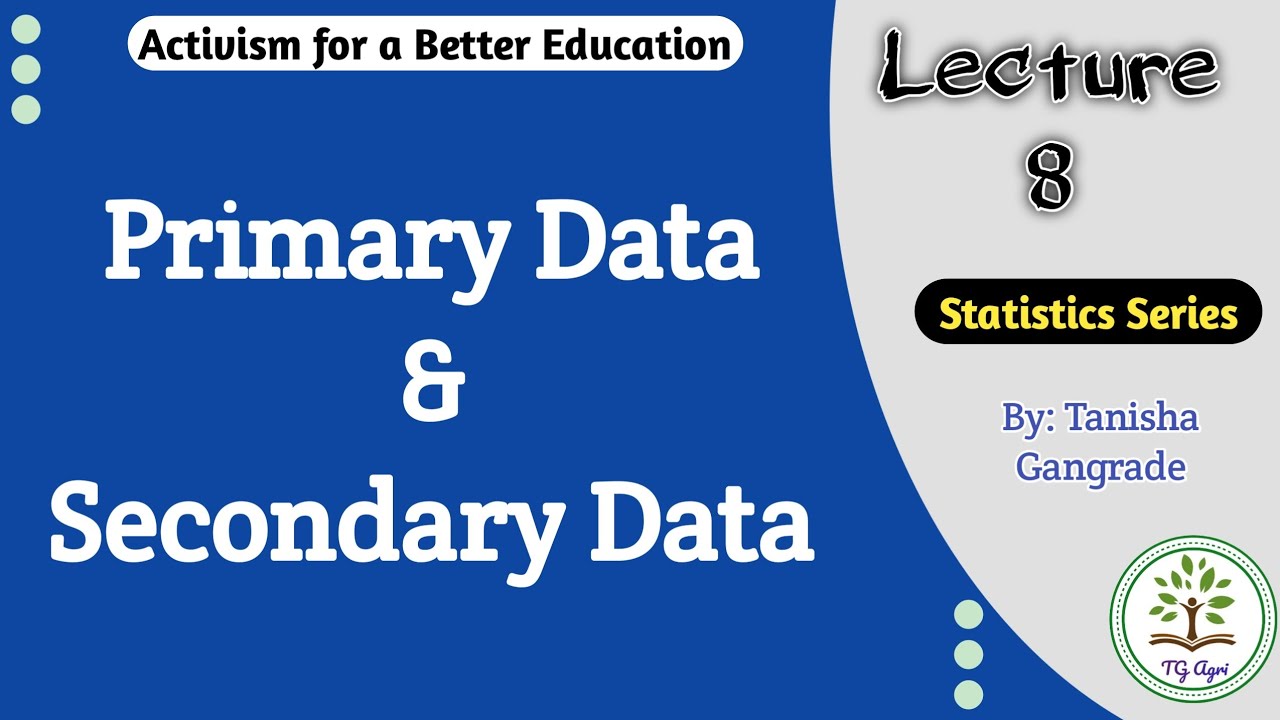 Primary and Secondary Data | What is Data? | Types of Data | by Tanisha ...