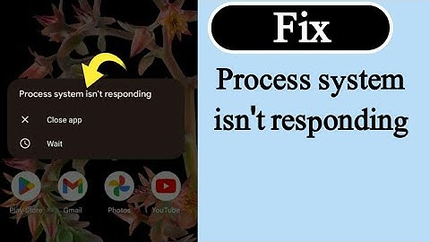 How to fix process system isn