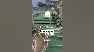 Laparoscopic trolley before Surgery I Inside Operation Theater I India