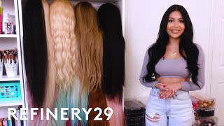 Daisy Marquez’s Rainbow Wig Collection Tour | Beauty Drawer | Refinery29