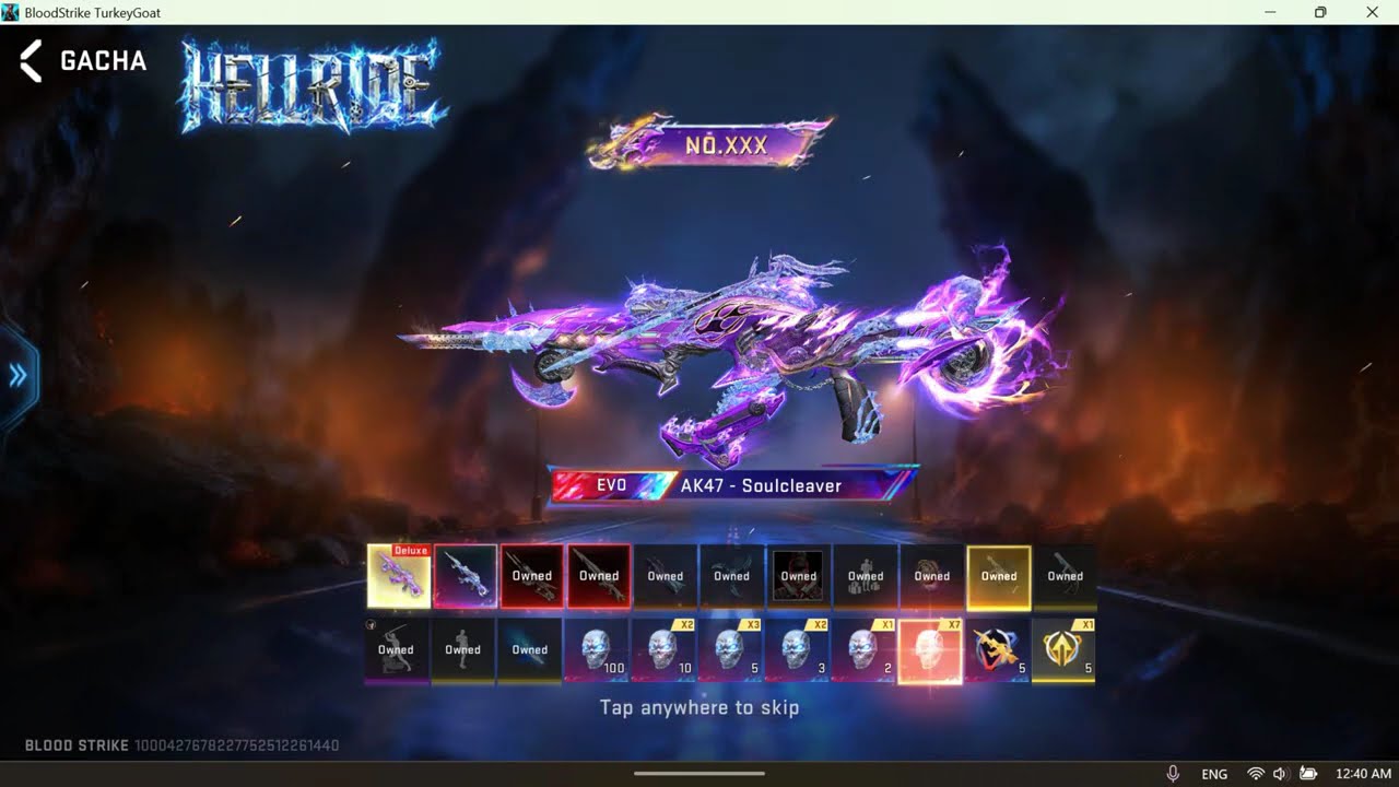 GETTING THE New Ak47 HELL FIRE IN BLOOD STRIKE (35,999) GOLD