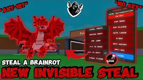 *NEW* 🔥Steal A Brainrot Script *NO KEY* -Finder Secret/invisible Steal/ Pastebin Link - Rebirth 16 💫