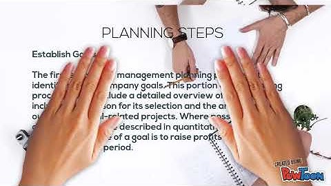 powtoon MANAGEMENT PROCESS : PLANNING