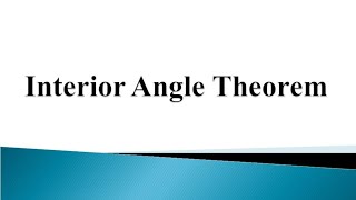 SSC Board Interior Angles Theorem Class 9 Class 10