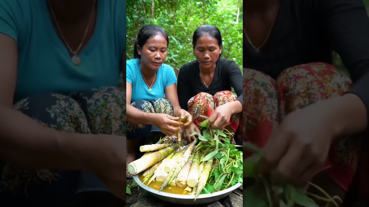 Cambodia Jungle Food | Mountain Tribe Cooking & Traditional Lifestyle 