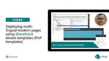 Deploying multi-lingual modern pages using SharePoint PnP tenant templates