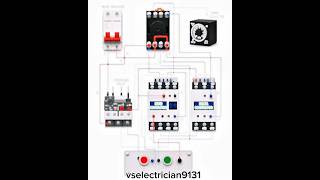 Star-Delta motor starter wiring diagram || Star-Delta Starter #iti