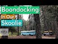 Boondocking In Our Skoolie | Full-Time Travel Family