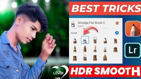 HDR Face smooth new tricks skin whitening face smooth photo editing || Autodesk Sketchbook new trick