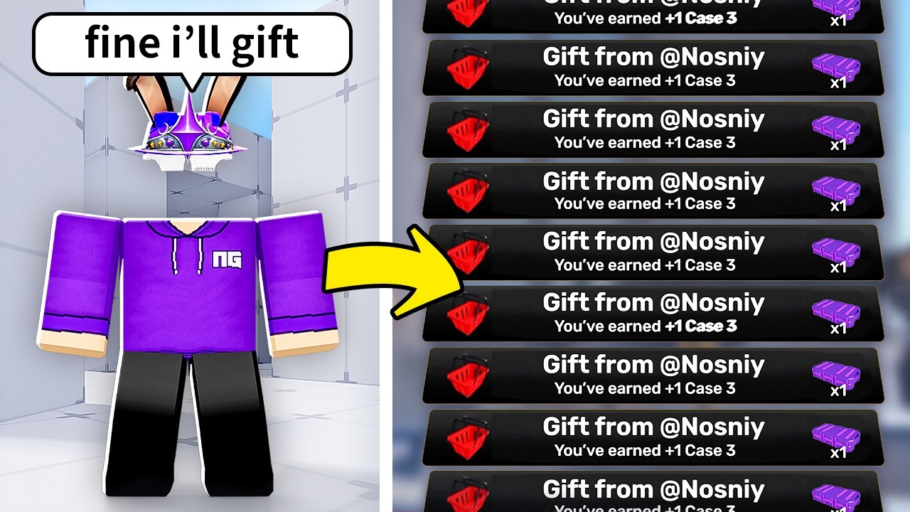 Begging For Skin Cases Until I Have EVERY SKIN In Rivals!