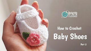 Crochet Baby Booties Tutorial For Beginners! Part 2