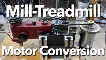 DIY Adjustable Column Mill Treadmill Motor Conversion