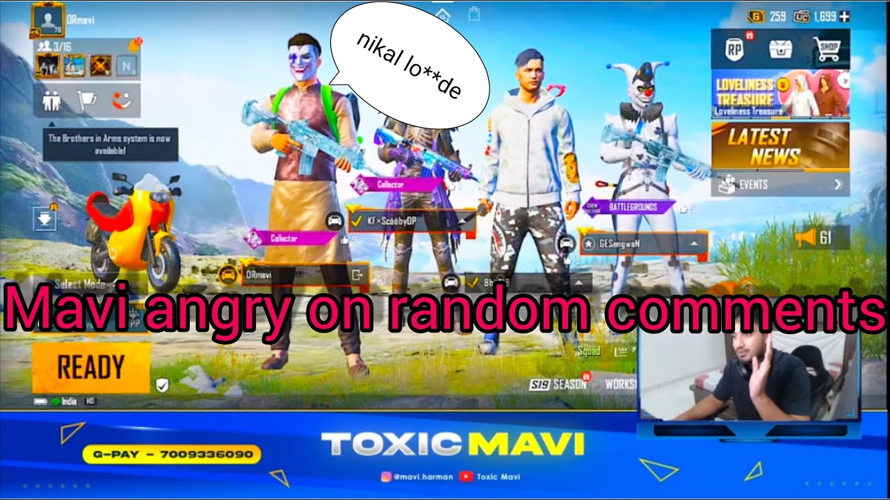mavi angry on random guy | random guy toxic comments on toxic mavi