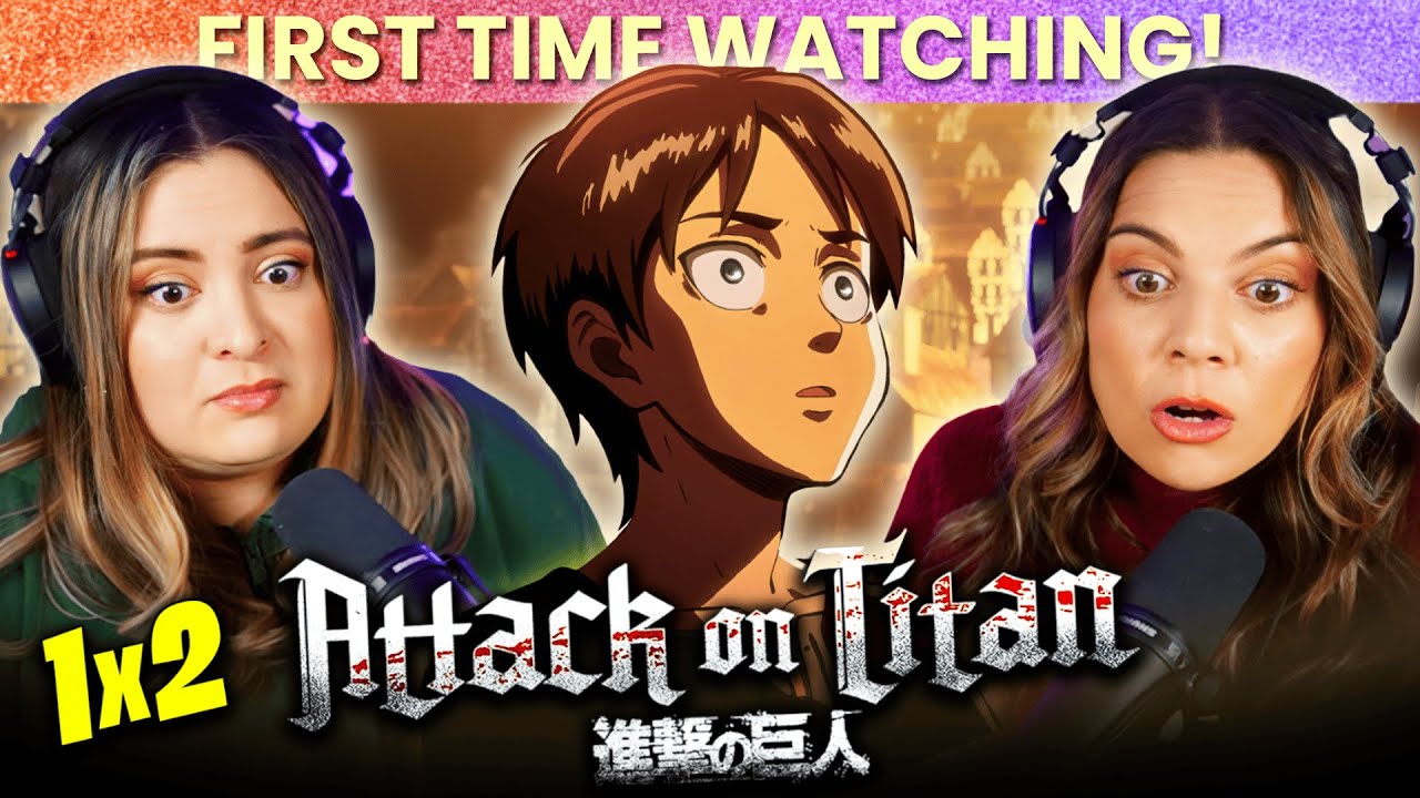 Attack on Titan 1x2 REACTION | That ESCALATED QUICKLY! 😨