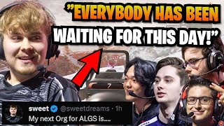 Sweet FINALLY announced his *NEW* ALGS Team & reveals what happened during FREE AGENCY! 😲