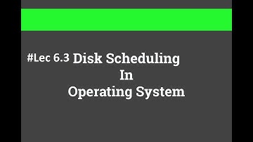 #Lec 6.3: Disk Scheduling Algorithm | Operating System GAte ugc net|hostbox cse