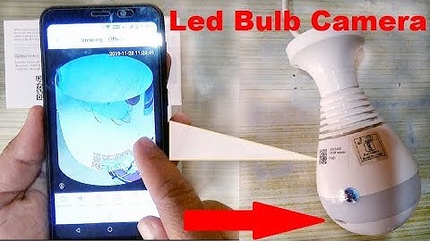 Smart Led Bulb 360 Camera Setup | Wireless 360° Fish eye LED Bulb CCTV Camera | Bulb Camera Setting