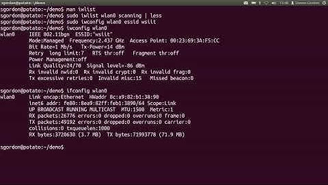 Managing Wireless LAN on Command Line in Linux