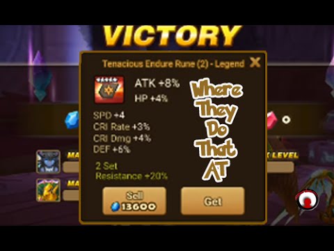 summoners war rune drop